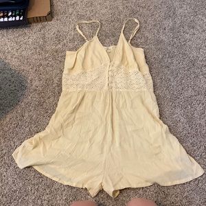 Cream romper ! Never worn